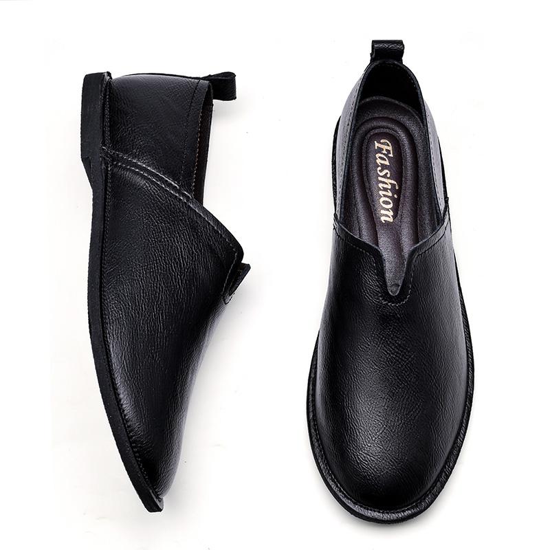 Luxury Brand Male Comfortable Walking Shoe Genuine Leather Loafers Men Lightweight Men Casual Shoes All-match Walking Shoes Men