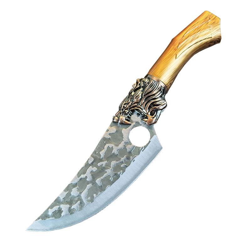 

Нож для мяса из нержавеющей стали, Кованый нож ручной работы, Кухонный нож для повара, Походные ножи для рыбы, Резак without cover