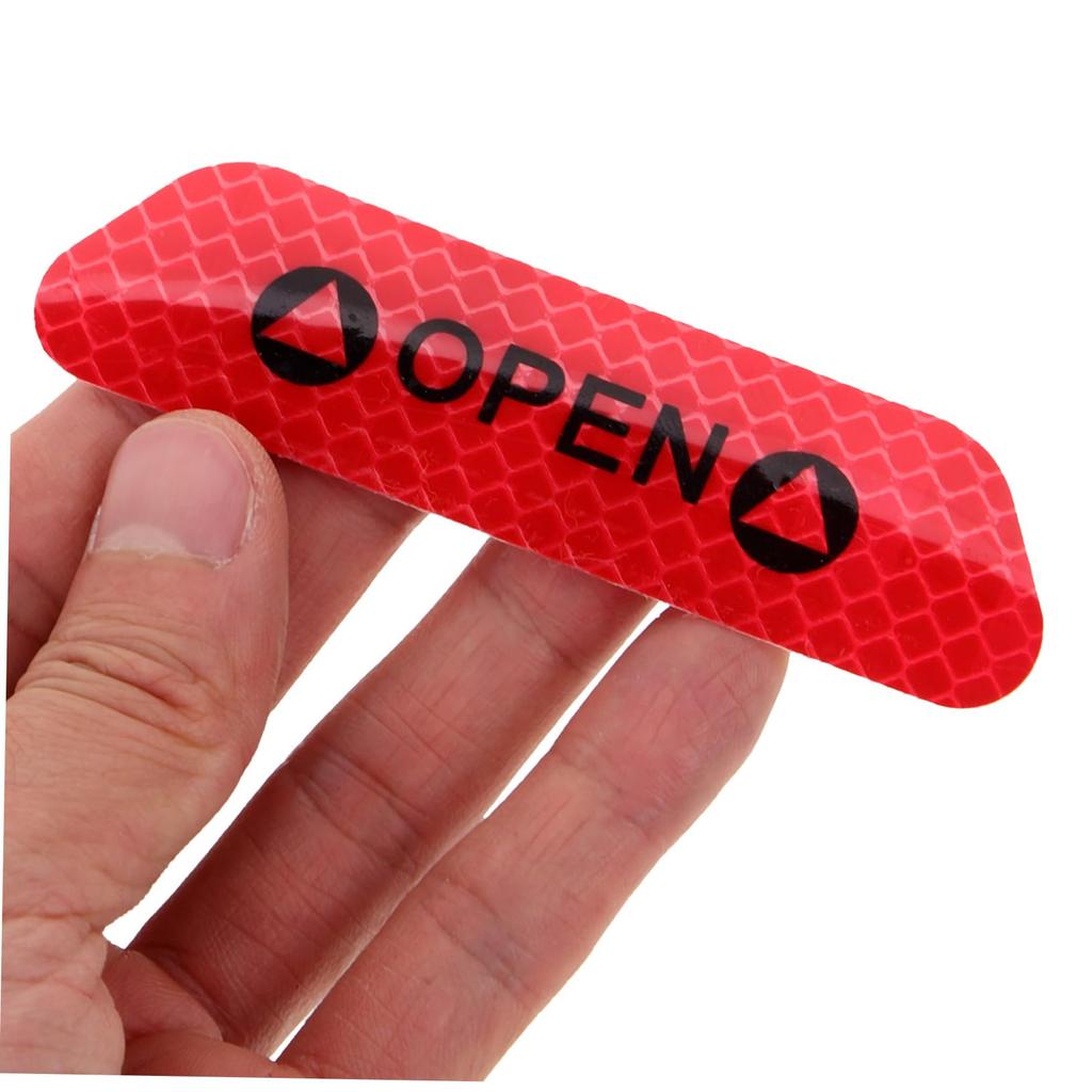 VINTORKY 8PCS Car Reflective Sticker Door Open Prompt Sticker Car Door Warning Sticker Auto