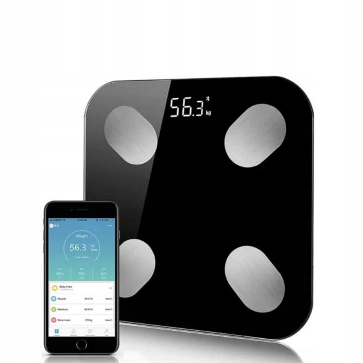 Smart Analytical Bathroom Scale Bluetooth Black