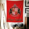 Sunderland AFC Benutzerdefinierter Name Wandteppich Ästhetischer Wandbehang Bedruckter Stoffdecke Dekorative Wandteppiche für Schlafzimmer Wohnzimmer Heimdekoration