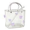 Creative Transparent Handbag Glass Cup Funny Portable Fruit Wine Glass with Straw Mini Fish Tank Bar