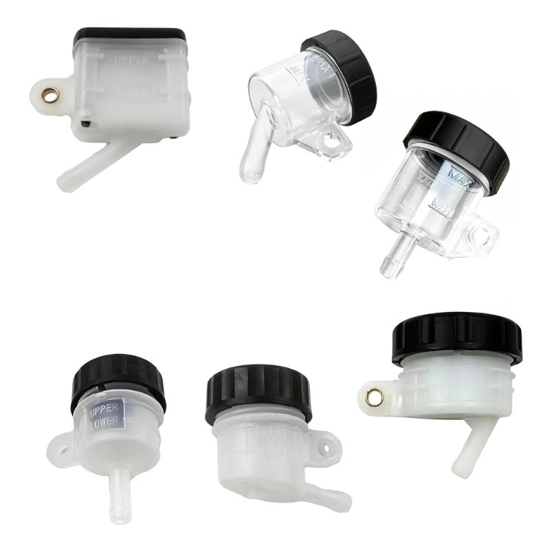 Quality Motorcycle Brake Fluid Reservoir Oil Tank Transparent PC Material Leak Proof For Smooth Braking Performances