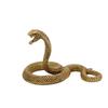 Antique Bronze Cobra Boa Snake Statue Miniature Figurines Copper Zodiac Animal Desk Decorations Tea Pets Ornaments Brass Crafts