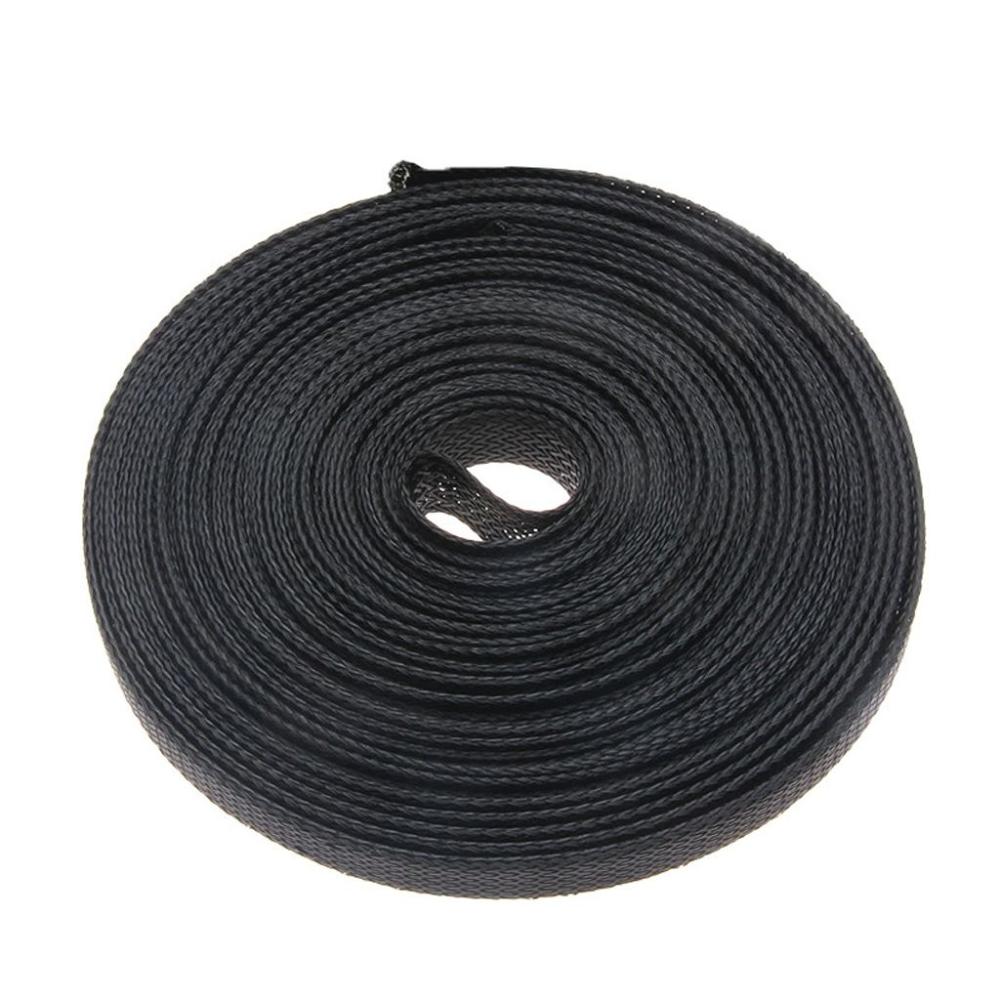 4/6/8/10/12/15/18/20/25mm Tight PET Expandable Wire Braid Sleeving Protection Cable Insulation