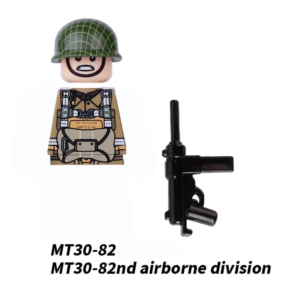 US Airborne 101ST Soldier Figures Building Blocks Officer Army Warrior Infantry Military Accessories Gun Weapon Bricks Toys GR03