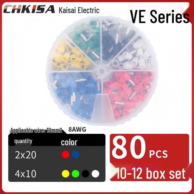 Круглая трубчатая клеммная коробка для хранения VE для быстрой проводки и холоднопрессованных наконечников 726₽