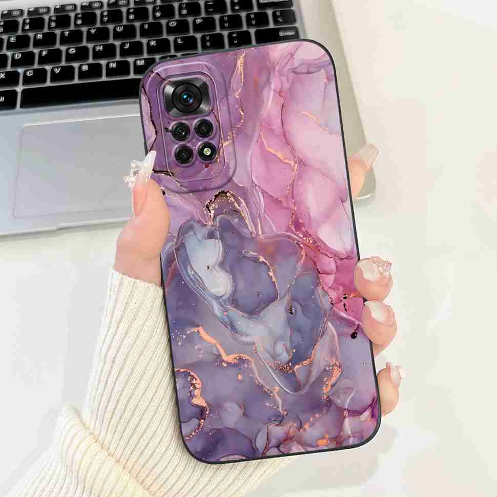 Cute Girl Cover For Xiaomi Redmi Note 11 Pro 4G Casing Soft Silicone Fundas Case For Redmi Note 11 Note11 Pro Cover Coque