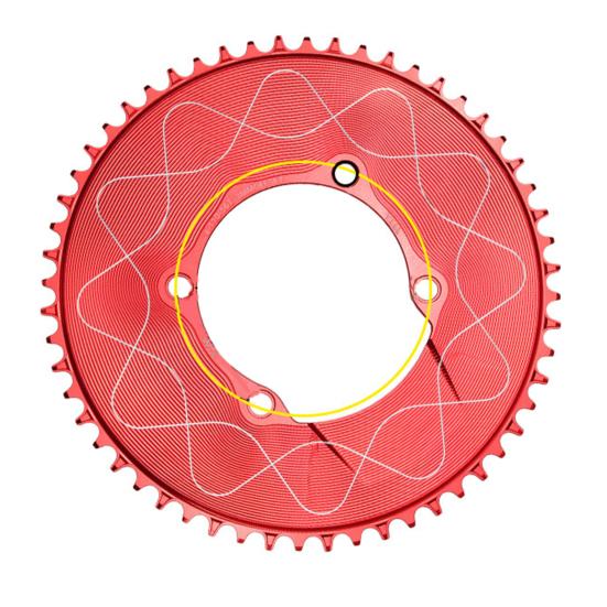 Motor Sprocket Heavy Duty Aluminum Alloy Chainring 40T To 58T Waterproof Rustproof Tooth Disc Replacement for Road Bike