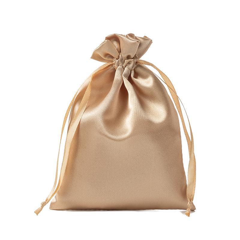 Satin Drawstring Gift Pouch - Imitation Silk Jewelry & Candy Bag