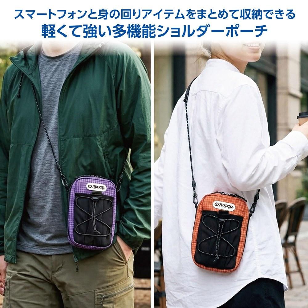 OUTDOOR PRODUCTS Smartphone Case Pouch AZ 07 AMZODPP07OR Orange for iPhone Android Gadgets Pet Bottle Fixable