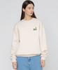 GRAVER [Unisex] Human Puppy Walk Back Logo Sweatshirt_Cream