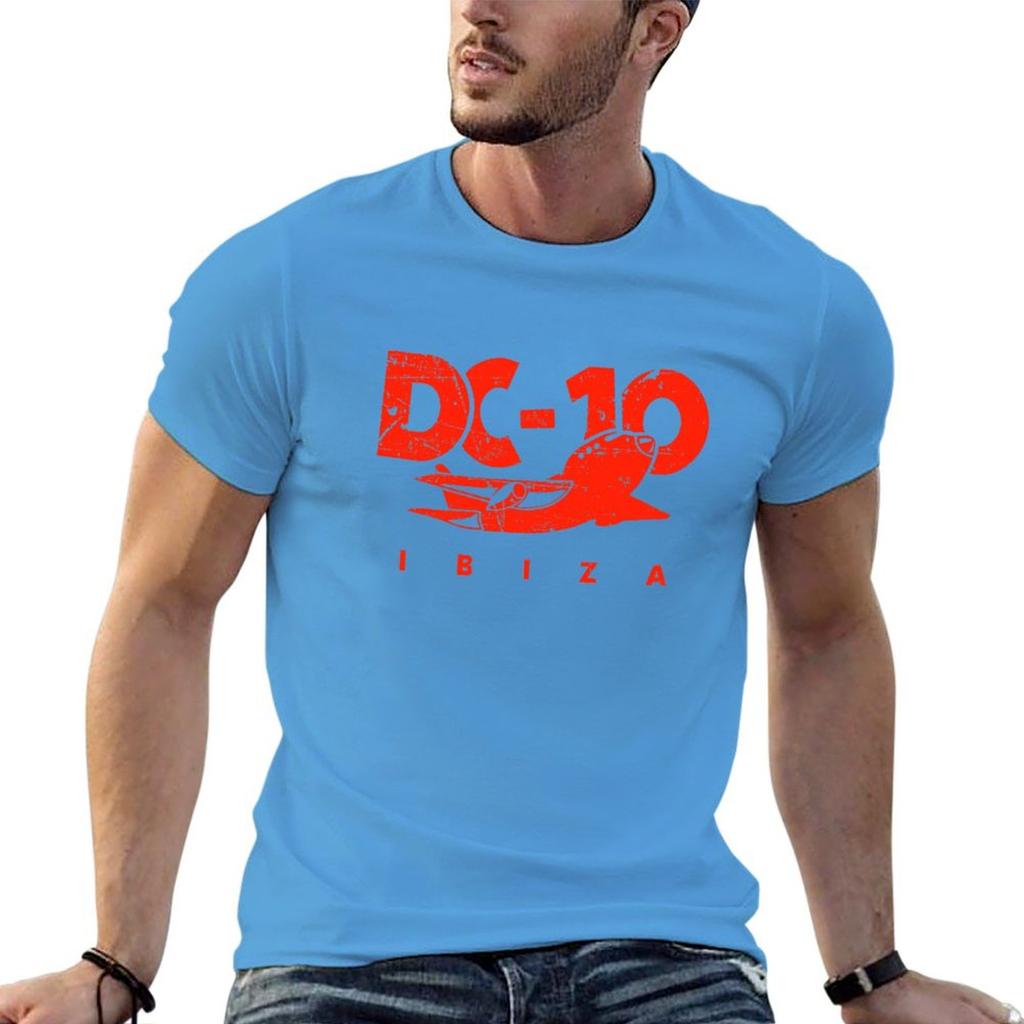 DC10 Bar Club IBIZA: Vintage Red MODEL Club Legend by La French Touch T-Shirt Blouse Anime Mens T Shirts Casual Stylish