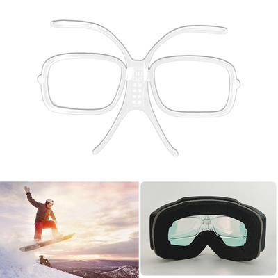 Skibrillen-Einsatzadapter, leicht, komfortabel, verstellbar, Snowboardbrillen-Einsatzadapter mit Korrektionsgläsern