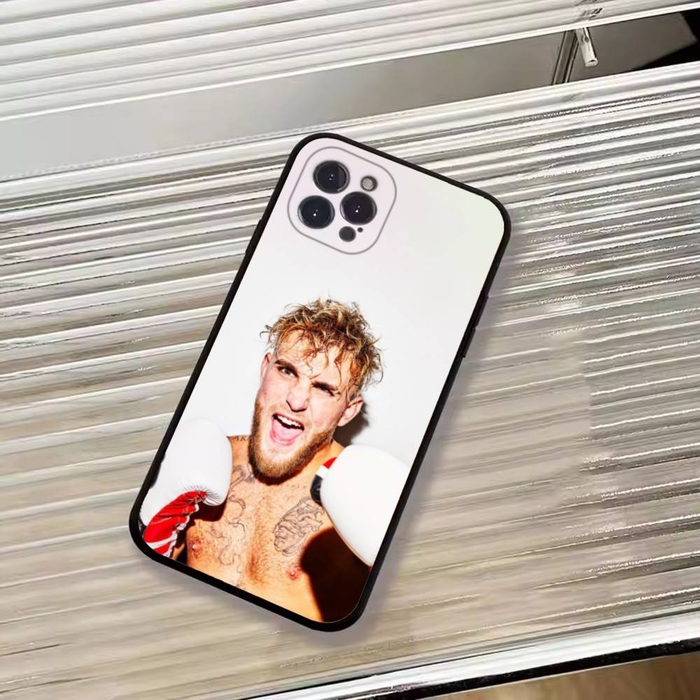 Boxing Star J-Jake Paul Phone Case For iPhone 17,16,15,14,13,12,11 Plus,Pro Max,XS,Soft Black Cover