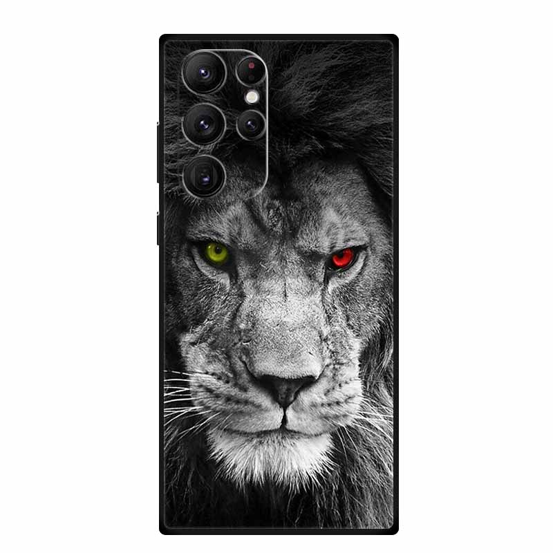 For Samsung S25 Ultra 5G Cases S25 Plus Wolf Lion Soft TPU Silicone Phone Case for Samsung Galaxy S25 5G Back Cover S25+ Painted