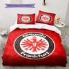 Eintracht Frankfurt  Vzorované povlečení Sada přikrývek  Dekorace do domácnosti  Dárek (1 * povlak na peřinu + 2 * povlak na polštář bez jádra)
