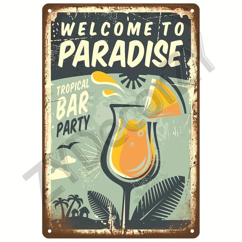 Beer Metal Sign Funny Poster Home Decor For Bar Pub Club Man Cave Tin Sign Rum Brand Vintage Wall Decoration Art Plate Mural