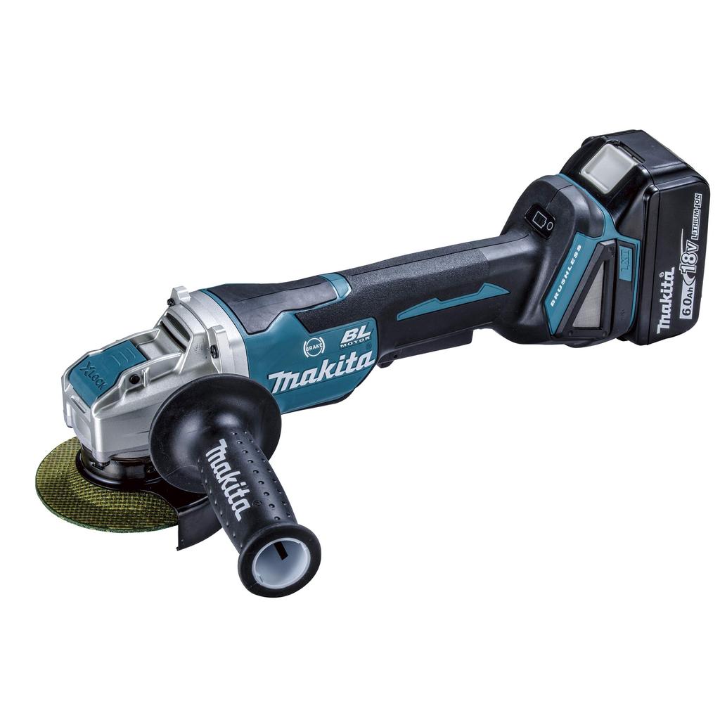 Makita 100mm Rechargeable Disc Grinder 18V6Ah 2 Case Included GA420DRGX Batteries, Charger,