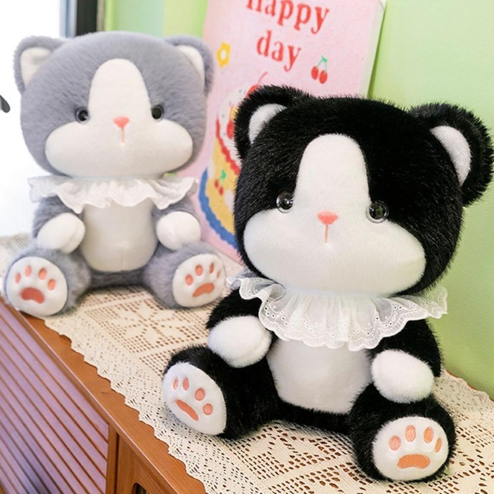 Fluffy Cat Plush Doll Cartoon Cat Stuffed Toy Plush Pillow Cat Baby Doll  Birthday
