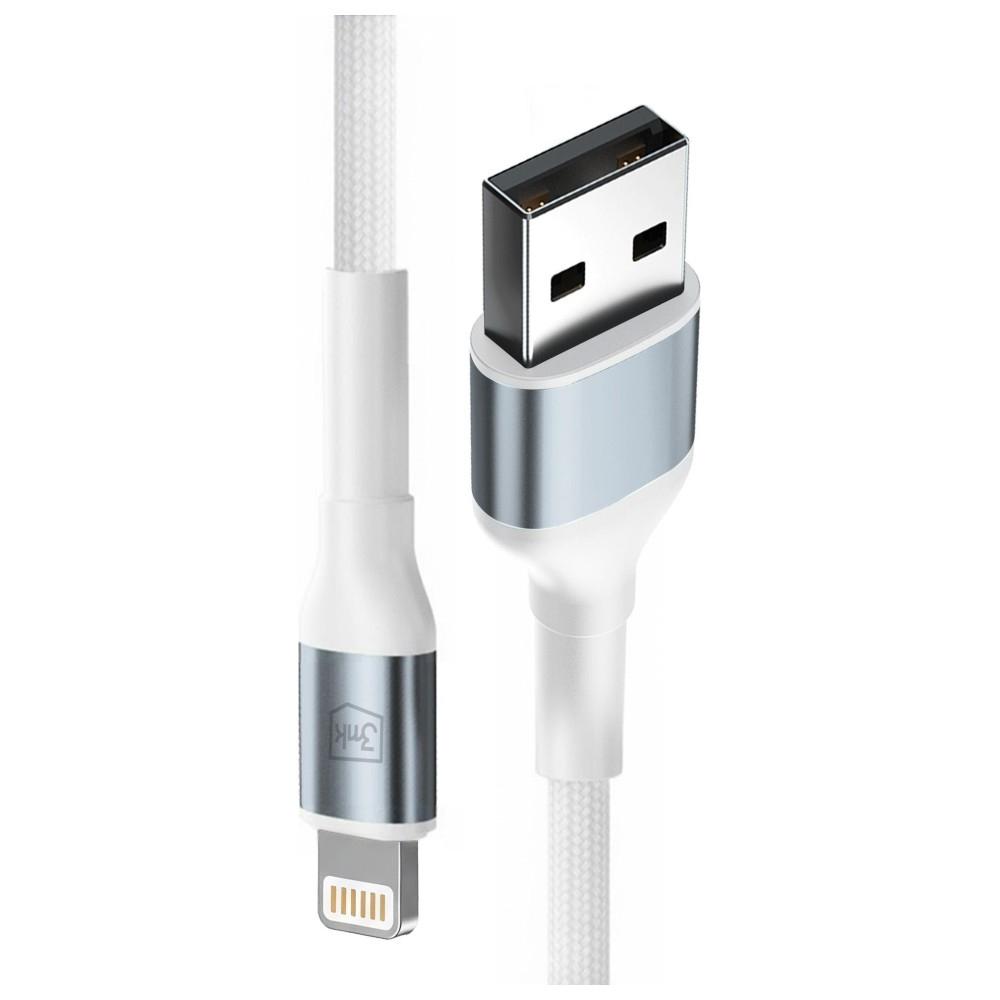 Kabel 3Mk Hyper Cable N-Series Usb-A Do  Lightning 2M 5V/2.4A 12W Biały