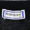 Yves Saint Laurent 90er Jahre Alt V-Ausschnitt Strickweste 120 schwarz Kinder Gebraucht