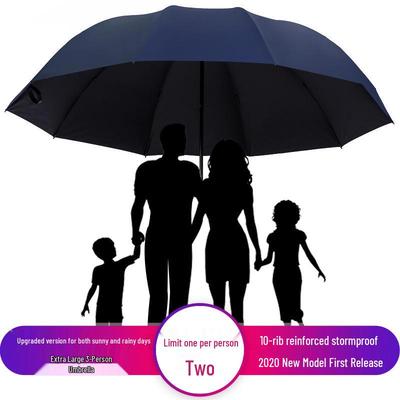 Sturdy Large Sunshade & Rain Umbrella - Foldable for Two, Perfect for Men & Women