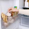 Boîte de rangement pour porte latérale de réfrigérateur Bacs de rangement en plastique transparent Empilables Organisateur de cuisine pour viande Snacks et Boissons