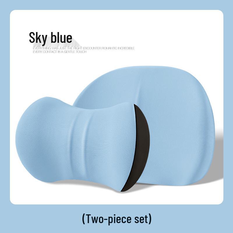 Auto Nacken- und Lendenwirbelstütze: Memory-Schaum-Kopfstützkissen-Set für alle Jahreszeiten