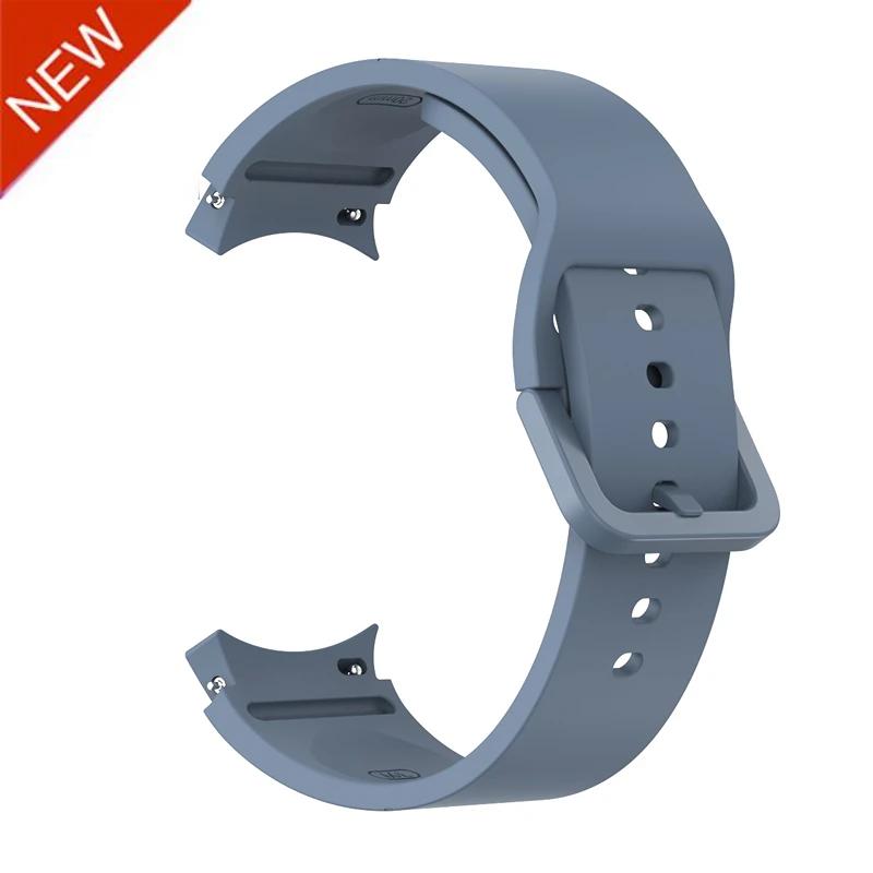 Silicone Strap For Samsung Galaxy Watch 7/6/5/4 40mm 44mm Color tonal buckle bracelet For Galaxy 6 Classic 43mm 47mm 5 Pro Belt