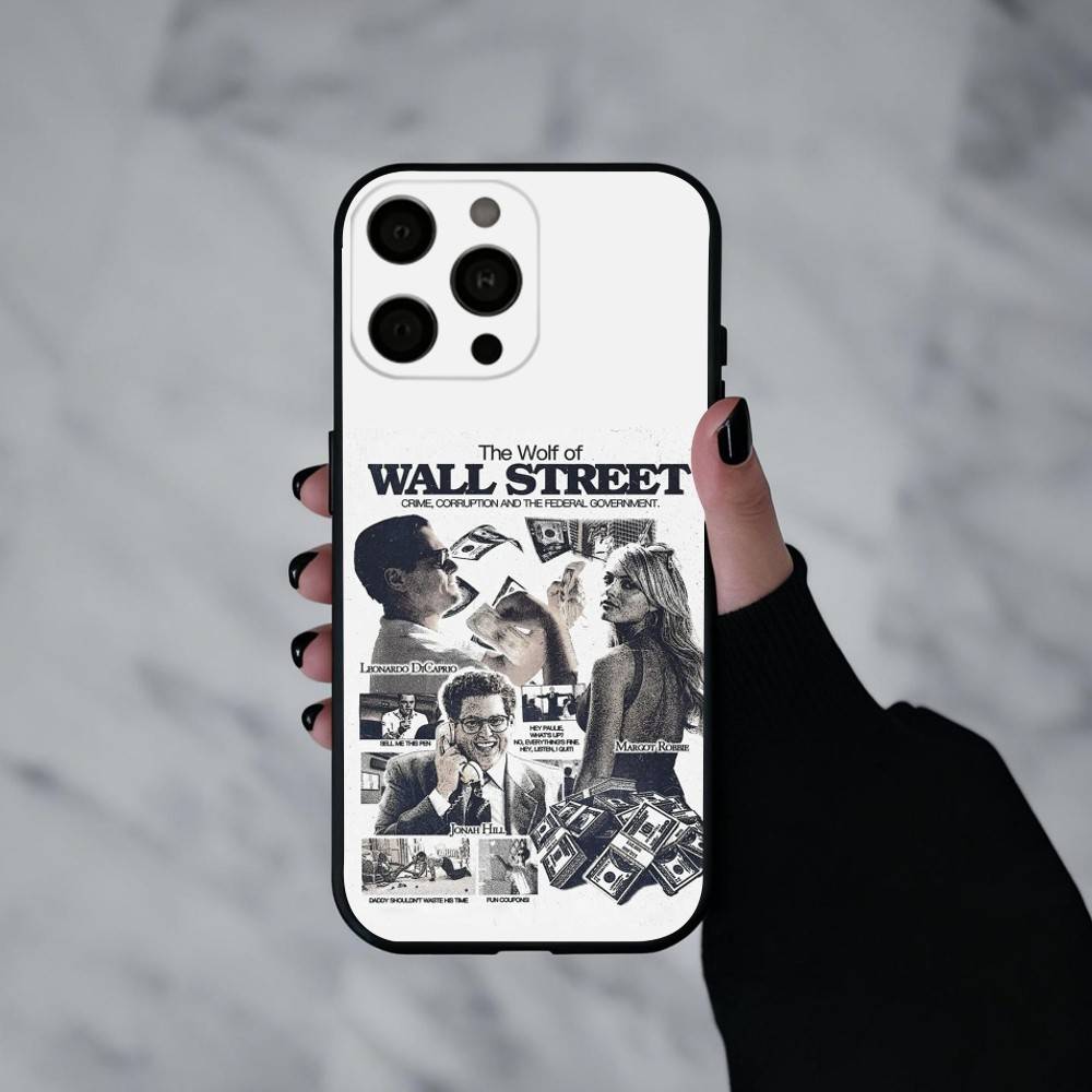 T-The Wolf of W-Wall S-Street TV Phone Case For iPhone 17pro,16,15,14,13,12,11 Plus,Pro Max,XS,Soft Silicone Black Cover