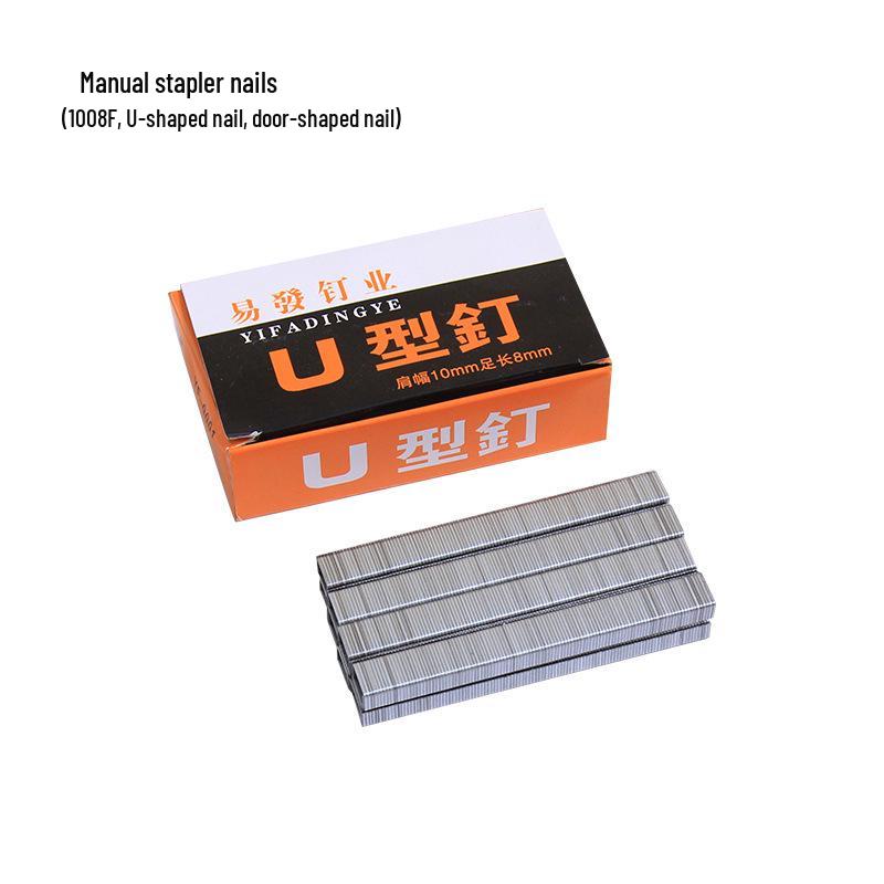 Manual U-Type Nail Martin Gun for Canvas and Advertising, Model 1008F 