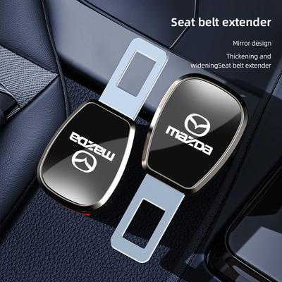 Car Seat Belt Clip Extender Customization Emblem Accessories For Mazda 3 6 CX5 2 CX3 CX9 MX5 RX8 Axela Demio Atenza MS GJI GH