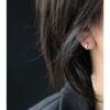 925 Sterling Silver White Shell Circle Stud Earrings Classic French Style Korean Ear Buckle Earring Women Jewelry Gift