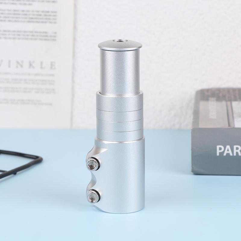 

1 шт., удлинитель руля велосипеда, вилка для велосипеда, подъемный адаптер для велосипеда, прочная мощная часть для горного велоспорта 120 мм серебряный