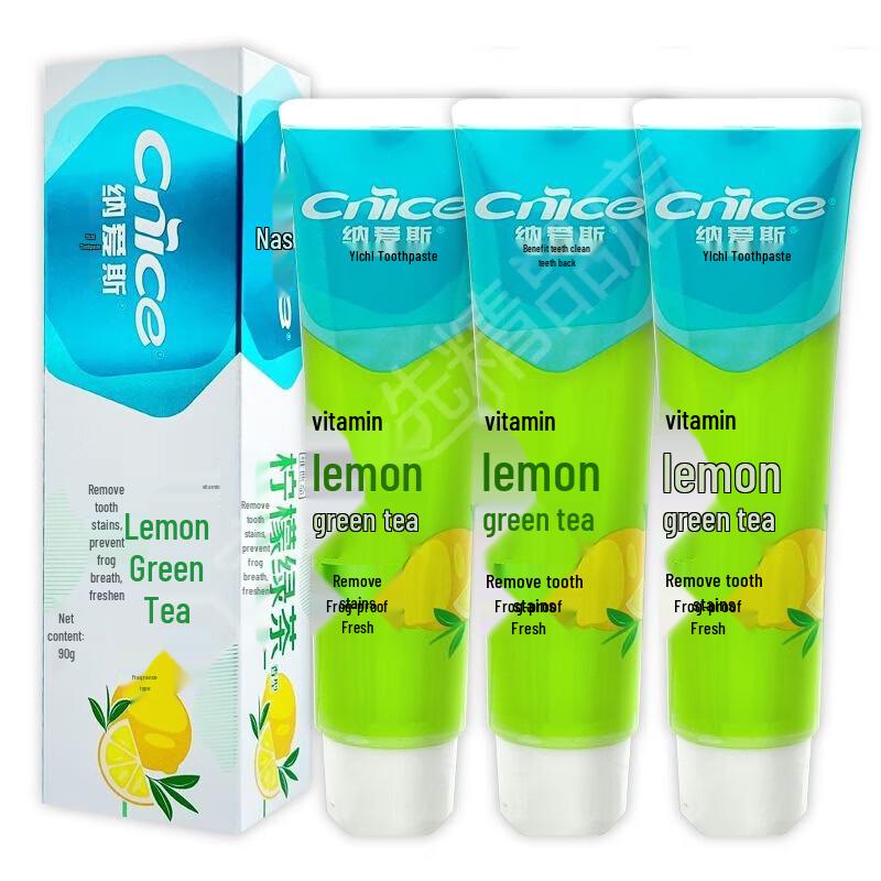 

Nice Lemon Green Tea Toothpaste (3-Pack)