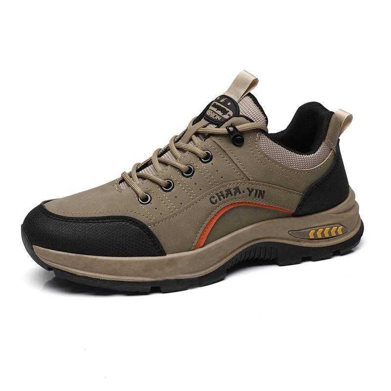 Non-slip Men's Shoes New Breathable Outdoor Casual Shoes Soft Sole Wear-resistant Work Shoes Comfortable Lace-up Sports Shoes Men
