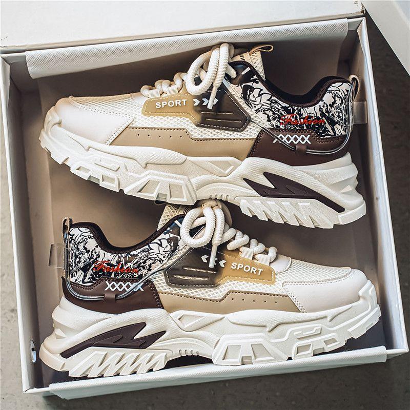 Fashion Running Male Sports Shoes Mesh Upper Low-Top High Quality Wide Simple On Sale Trend 2025 Price Lightweight Men's Casual Sneakers