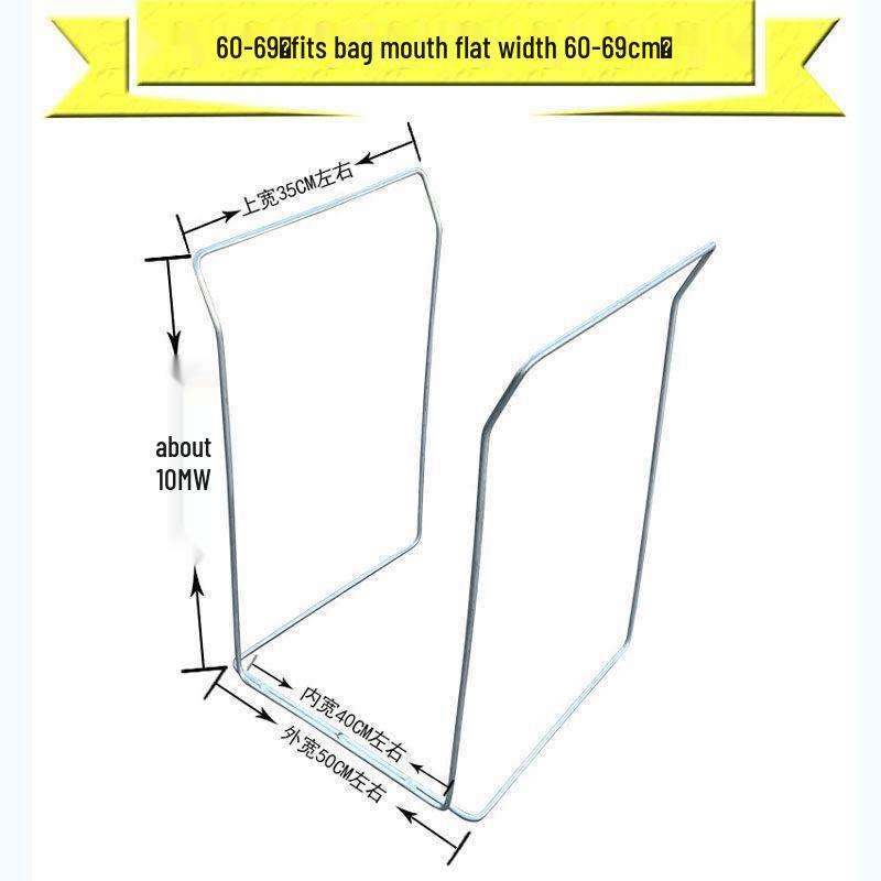 Outdoor Portable Trash Bag Holder - Large Hanging Rack for Camping and Agricultural Use.
