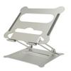 Laptopständer Wärmeableitung Verstellbarer Winkel Tragbar Silber Laptopständer Aluminiumlegierung für Schreibtisch