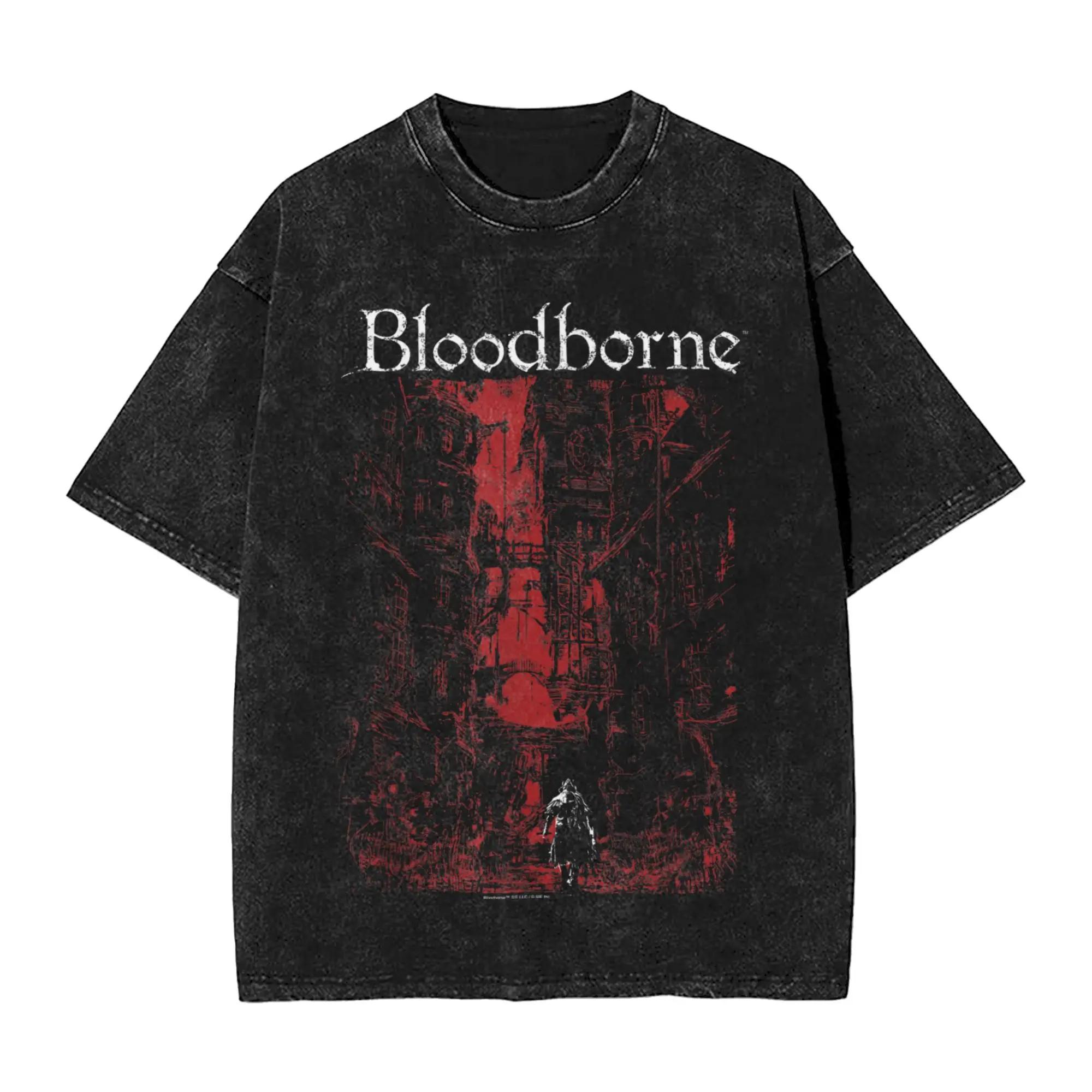 

summer Bloodborne Game TShirt Women Unisex Casual Cotton Tees Crewneck Short Sleeve T Shirts New Arrival Clothes S
