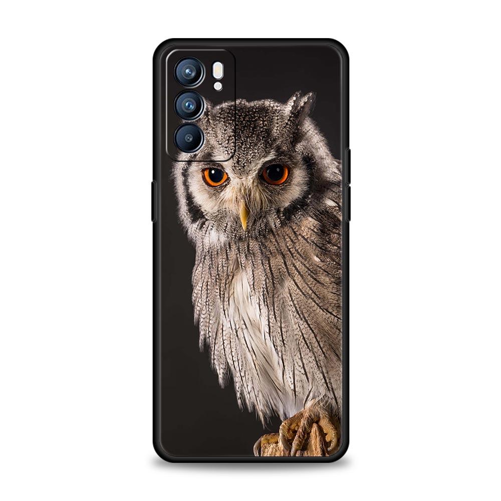 Girl Gifts Lovely Owl Phone Case For OPPO Find X5 A54 A53 A52 A9 2020 A16 A15 A95 A76 A74 A12 Reno7 SE Reno6 Pro Plus 5G Cover