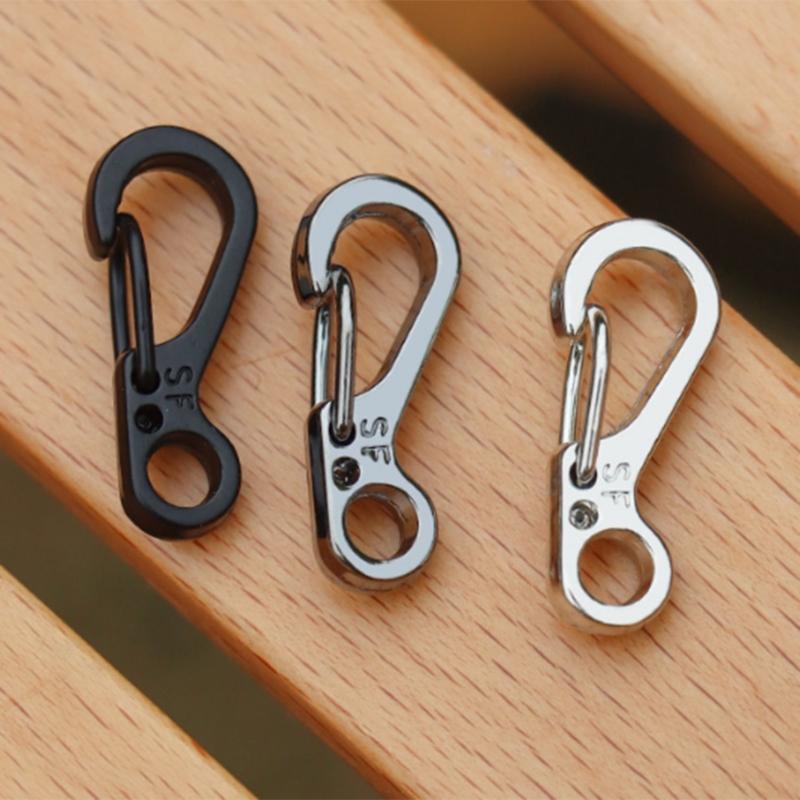 10Pcs Paracord Carabiner Clip Aluminum Alloys Keychain Carabiner Clasp Small Carabiner Clip Spring Snap Keyring Hook
