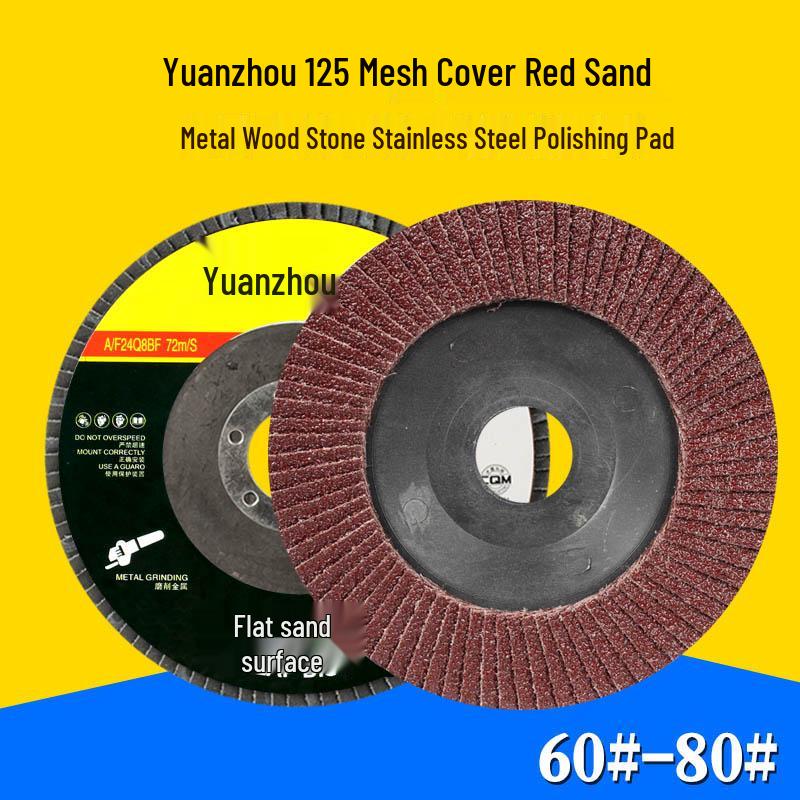 125mm Flap Disc for 150mm Angle Grinder, Polishing Pad and 180mm Flap Wheel for Stainless Steel and Metal Sanding