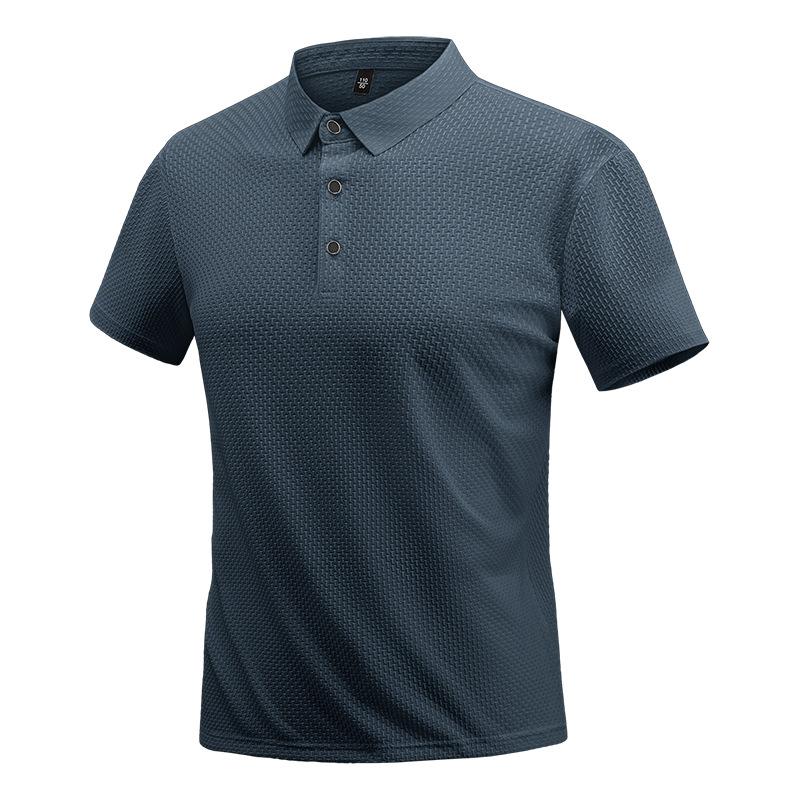 Men's Short Sleeved Casual, Comfortable, Loose, Simple, Versatile, Skin Friendly, Soft, Summer Thin Polo Shirt