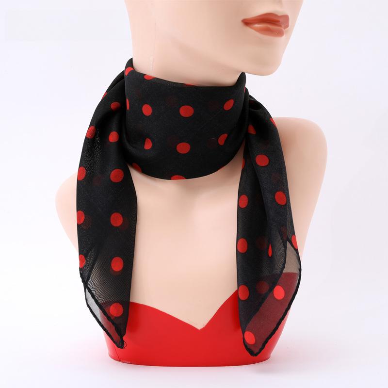 

Многосезонный шифоновый шелковый шарф: Универсальный квадратный 65 см для защиты от солнца и шеи