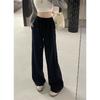 Lightweight casual pants for women, 2026 new model, high-waisted, slimming, wide-leg, loose-fitting long pants