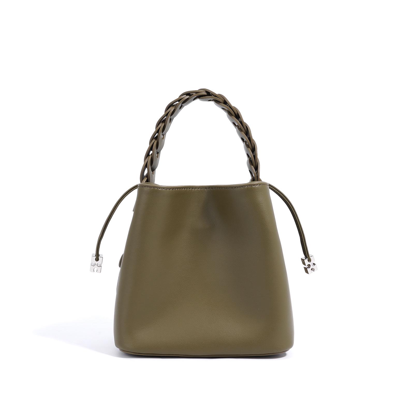 

Niche Woven Mini Crossbody Basket Bag 2025 оливковое зеленый