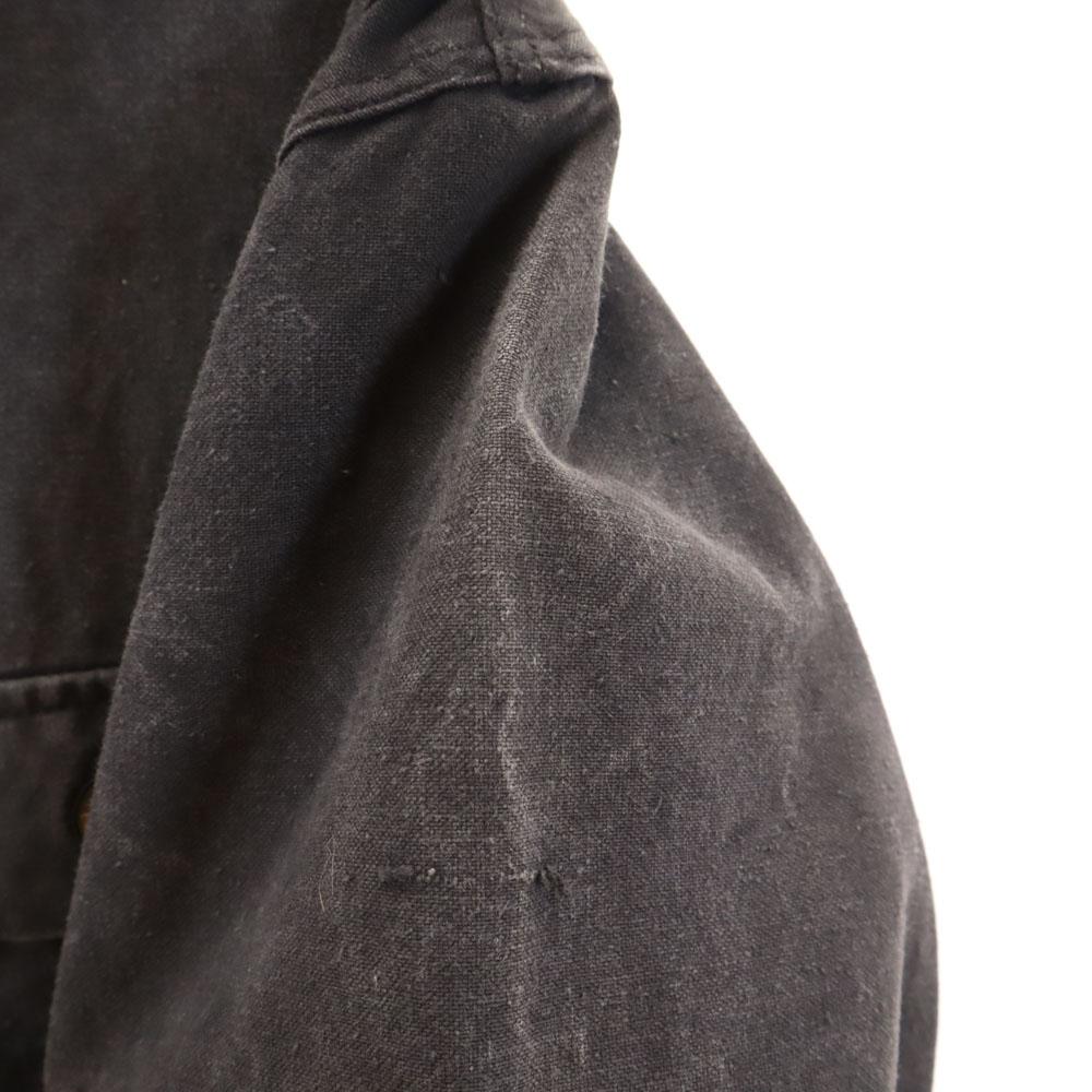 EAST GERMANY ARMY 70s 80s Vintage Work Jacket 48 Charcoal Gray Military Men's Used