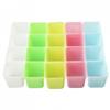 Colorful 20X Mini Plastic Flower Pots Succulent Plants Small Square Pot Garden